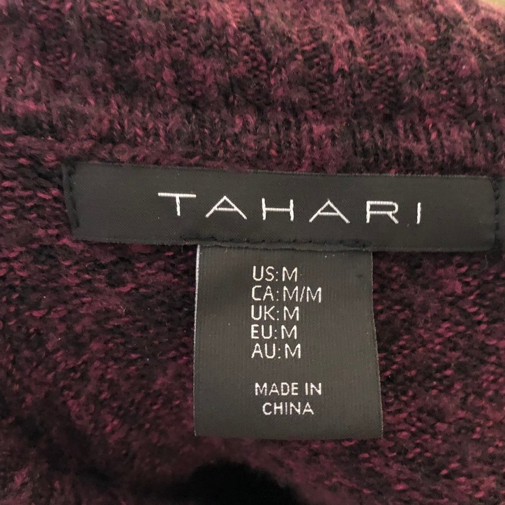 Tahari Long Cowl Neck Sweater-M - Picture 2 of 2